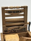 Vintage Primitive Wooden Washing Machine With Wringer   Lye Soap Laundry Decor
