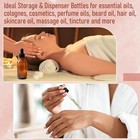 4 Pack  Dark Amber Glass Dropper Bottles Leakproof Essential Oils