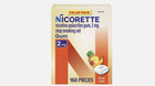 Nicorette Nicotine Gum  2 Mg  Fruit Chill  160 Count Exp 02 2028   New