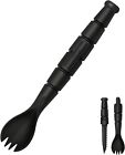 Tinspork Tactical Spork  Tactical Spork Knife Combo  Tactical Utensil  Black