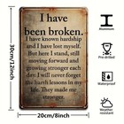 Rustic Motivational Quote Wall Art Plaque Inspirational Home Decor Metal Sign