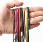 15 Pcs Faux Suede Leather Cord For Jewelry Making  1 8 Inch Leather String      