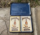 Vintage 1988 Anheuser Busch Playing Cards Budweiser Two Sealed Decks In Tin Box 