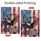 Rngmsi Memorial Day Eagle House Flag 28x40 Inch Double Sided Patriotic