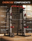 Smith Machine  2200lbs Power Cage Squat Rack With Smith Bar Dual Cable Systems