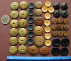Antique Vintage Vegetable Ivory Buttons Vi 50 Pcs Sets Pairs Matching   Lot 2