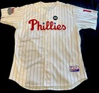 2009 Matt Stairs Phillies Team Issued Used Jersey With Holo With Hk Patch