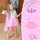 Princess Dress Up Set For Girls With Shoes - Size 3-6 Years