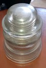  Hemingray 45 Glass Telephone Pole Insulator Clear Vintage Made In Usa