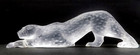Large 14 5  Lalique Zeila Panther Sculpture  Has Common Leg Repair 