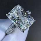 Gorgeous 925 Silver Filled Wedding Ring Women Jewelry Cubic Zircon Ring Sz 6-10
