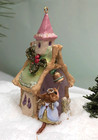 Wee Forest Folk Peace On Earth  Wff  Co-13  Blue Christmas Ornament Mouse