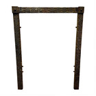 Scarce Antique    snowflake    Victorian Cast Iron Fireplace Surround 30 5 X 24 25   