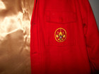 Very Nice Vintage  Red Wool  Lined  Boy Scout  Shirt Or Jacket  Big Size