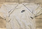 Vintage Nike Blue Tag Check Swoosh Men   s Pullover Sweatshirt Jumper Size Medium