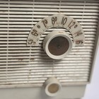 Vintage 1956 Rca Victor Telechron Clock Radio Cream Am Analog Mid-century Retro