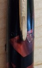 Vintage Parker Deluxe Challenger Fountain Pen Red Marbled Used
