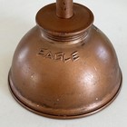 Vintage Eagle Oil Can Thumb Pump Oiler 3-1 2    Rounded Base -usa