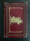 Lot Of 4 Antique Leather Bound Books Decoration 19th Century