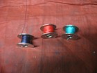 Vintage Lot 3 Singer Sewing Machine 1 Hole Class 15 Bobbins  Nice Clean Shape