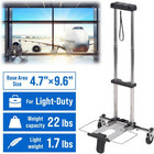 Folding Carrying Cart  Luggage Cart With 2 Wheels One Way  Compact For Travel Tr