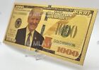     Donald Trump 47th President Gold 24k Money 1000 Dollar Bill W  Free Display    