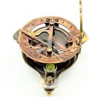 Sundial Compass  Vintage Marine West London Antique 2 5  Brass Sundial Compass