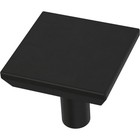 Liberty Simple Square 1-1 8  Cabinet Knob - Lot Of 50 - Matte Black - New