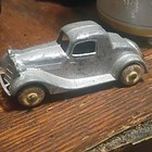 Hubley Vintage Cast Iron Toy Car Silver Coupe For Boys   Girls Ages 8-17 Years