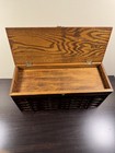 Antique Twenty Drawer Oak Watchmaker Chest   Box   Apothecary Cabinet Jewelry