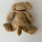 Retired Boyds Collection Ltd 90s Tan Dog Plush Stuffed Animal Redribbon Bow Cute