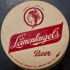 Lot  3 Vintage Leinenkugel s 3 1 2  Round Beer Coasters  Flat  Clean  As Found