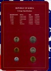 Coin Sets Of All Nations Korea 6 Coins Unc  1980-1989 Postmark 1989
