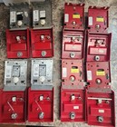 Lot Of 8 Used Simplex Addressable Pull Stations  2 Different Models  4 Of Each