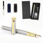 Fountain Pen With Medium Nib  Includes 10 Ink Cartridges  2 Ink Refill 