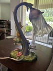 Disney Tinker Bell 14    Table Lamp  Flower Works Great  Vintage Gooseneck Lamp