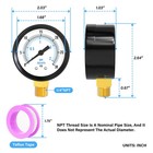 0 30psi Well Pump Pressure Gauge 1 4  Npt 50mm Face Dial With Teflon Tape For   