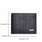 Men   s Black Genuine Leather Bifold Slim Wallet Minimalist Card Holder