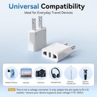 4 Pack European To Us Travel Plug Adapter Eu Us Wall Power Converter