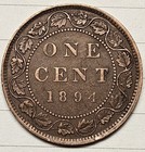 1894 Canada One Cent Victoria Large Cent Canadian Coin
