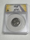 1929 Canada 5 Cents Graded Au 55 By Anacs