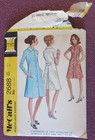 Vtg 1970s Mccall 2688 Back Pleat Coat Dress Sewing Pattern Half Size 14 37 Bust