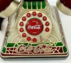 Vintage 2001 Coca-cola Light Up Stained Glass Telephone Landline  tested 
