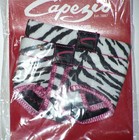 Capezio Jelz Footundeez Shoe Foot Underwear H07gs Zebra New Nip Adult Women M