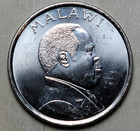 1996 Malawi - 20 Tambala Coin Elephant Cow With Baby Calf Animal - Km29