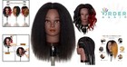 Mannequin Head Human Hair 16 Inch Practice Stylist Training Cosmetology