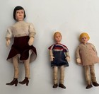 5 Caco Miniature Doll House Family Vintage Bendable Dolls Mom Dad Grandfather