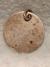 Antique   Love Token    lo  Initials   On Silver Planchet