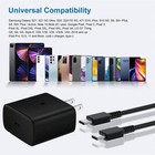 45w Super Fast Wall Charger 6ft Type Usb-c Cable For Samsung Galaxy Note S20 S23