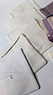 Lot 15 Vintage Men s Handkerchiefs - Most White - Some Embroidered color